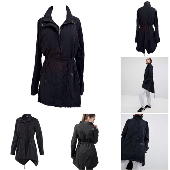 Reebok Noble Fight Fishtail Parka in Black Size Medium - Picture 1 of 10